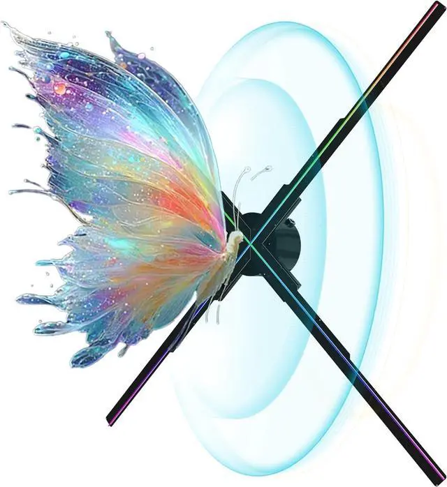 Main image of 3D Hologram Fan 23.6 Inch/60CM,3D Hologram Led Fan Projector with APP+WIFI+Bluetooth+Remote Control,3D Holographic Fan for Business Store Display,Party,Christmas,exhibition,wedding (19.6 Inch)