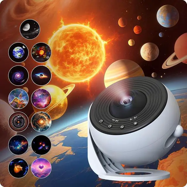 Alt view image 2 of 7 - Galaxy Projector Night light, Upgraded 4K HD Star Projector Lens, Sharper