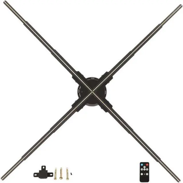 Alt view image 4 of 7 - 3D Hologram Fan WiFi Projector 30.7x30.7in 2000x928 Resolution Holographic LED Fan For Advertising Display Simple Management
