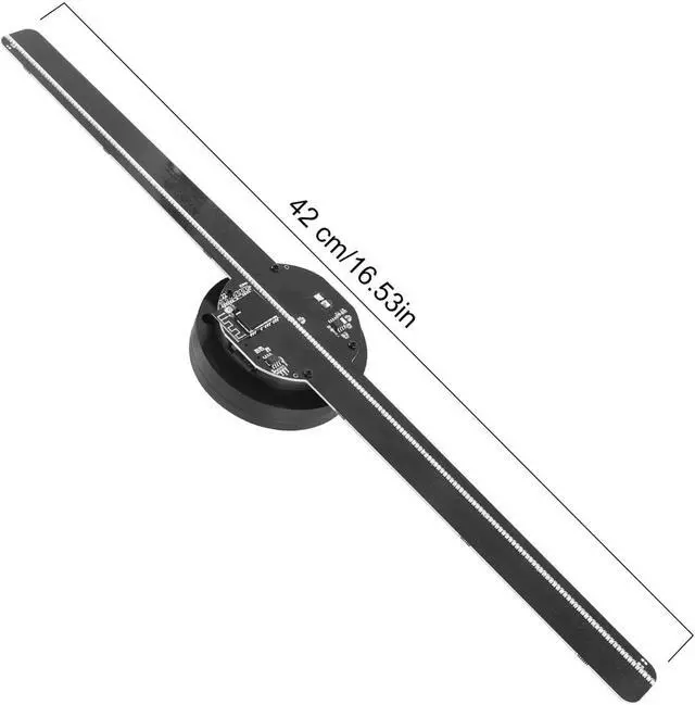 Alt view image 2 of 6 - 3D Holographic Projectors LED Fan Holographic Suport APP Advertising Machine Imaging Hologram Player Logo Display Simple Management