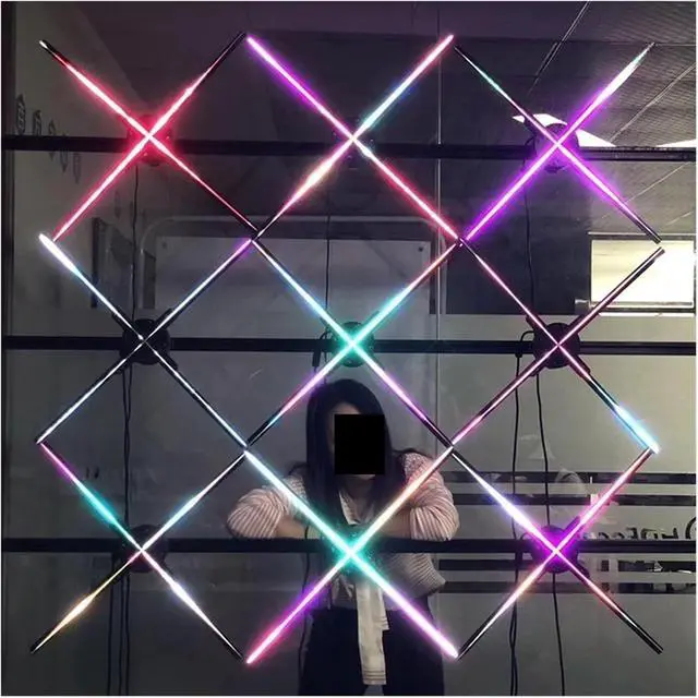 Alt view image 5 of 6 - 75/100cm 3D Hologram Fan With WiFi And App Control LED Holographic Advertising Equipment For Trade Shows, Parties, And Events Simple Management(100cm)
