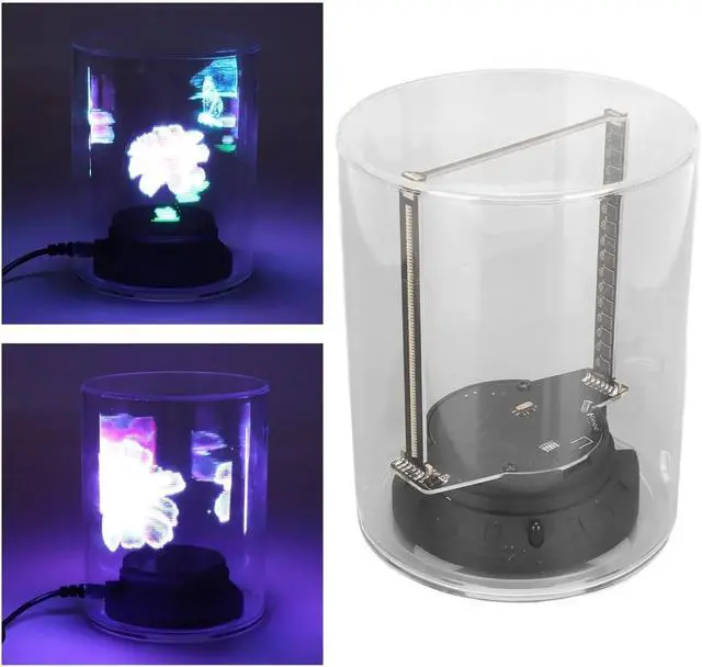 Alt view image 4 of 5 - 3D Hologram Fan 1080x160P 160 LEDs 3.9inch Diameter WiFi APP 3D Advertising Player For Business Store Shop Bar Simple Management