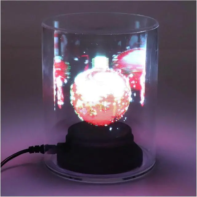 Alt view image 5 of 5 - 3D Hologram Fan 1080x160P 160 LEDs 3.9inch Diameter WiFi APP 3D Advertising Player For Business Store Shop Bar Simple Management
