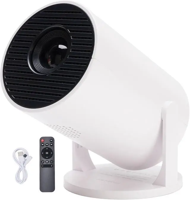 Alt view image 7 of 7 - Asixxsix Mini Projector, 1080P Portable Projector with WiFi and Bluetooth, 270 Adjustable Portable Movie for Laptop Smartphone Game Console for Bedroom Home Outdoor (White)