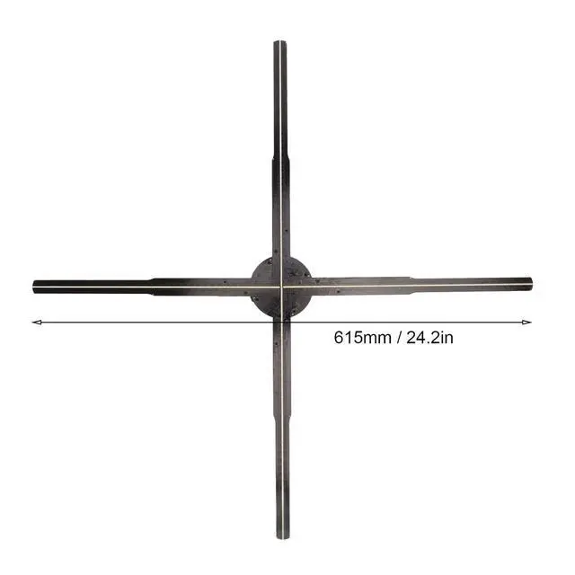 Alt view image 2 of 7 - 3D Hologram Fan Support Phone APP WiFi Holographic Advertising Display 24.2in Fast Heat Dissipation HD Simple Management