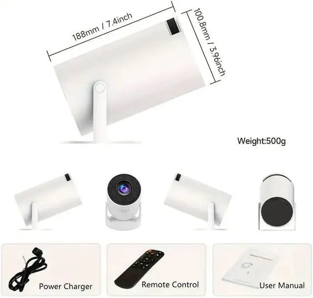 Alt view image 7 of 7 - Portable Native 480P Projector