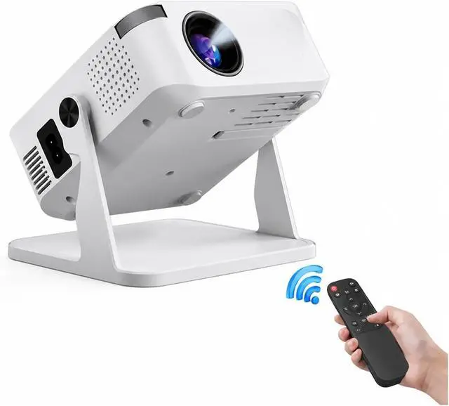 Alt view image 2 of 6 - Mini Projector, HA109 Mini Projector Android11 WiFi6 BT5.0 720P ,for Bedroom/Outdoor(Black)