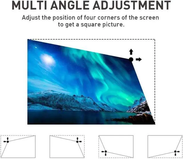 Alt view image 5 of 7 - Mini Projector 4K DLP Android 9.0 Support video Beamer Mobile Phone with Battery
