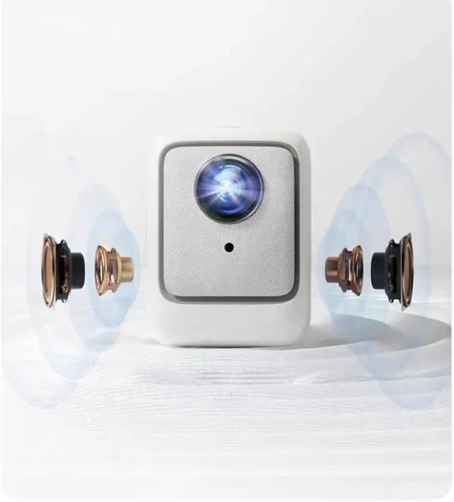 Alt view image 3 of 6 - Portable Mini Projetor Projector Support 1080P Home Theater Video LED Beam