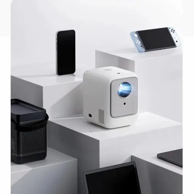 Alt view image 4 of 6 - Portable Mini Projetor Projector Support 1080P Home Theater Video LED Beam