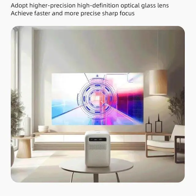 Alt view image 5 of 6 - Portable Mini Projetor Projector Support 1080P Home Theater Video LED Beam