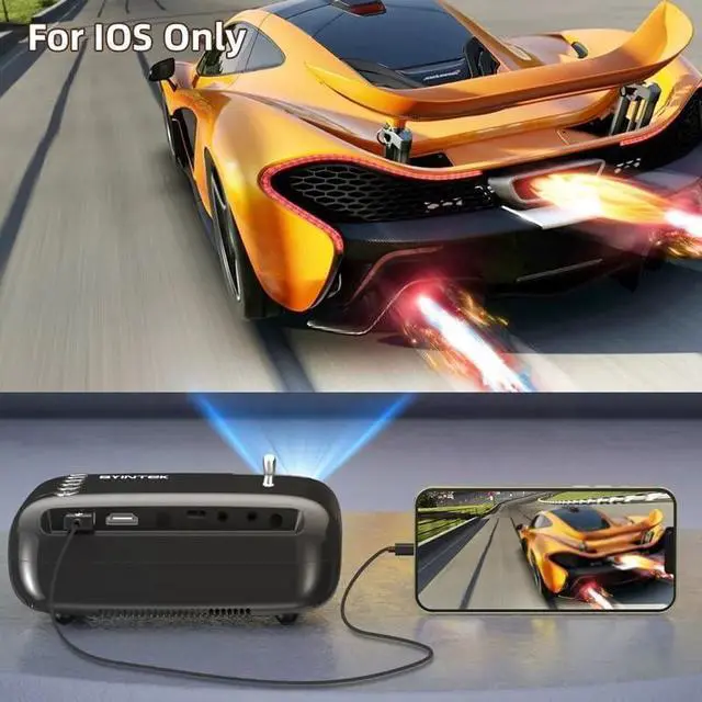 Alt view image 5 of 6 - Mini Projector Portable Home Theater LCD Full 720P 1080P Movie Video Big Screen