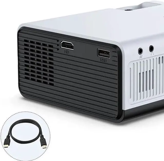 Alt view image 6 of 6 - Mini Projector Native1280 X 720P LED Android 2.4G/5GWiFi Video Home Cinema Smart Movie Game Proyector