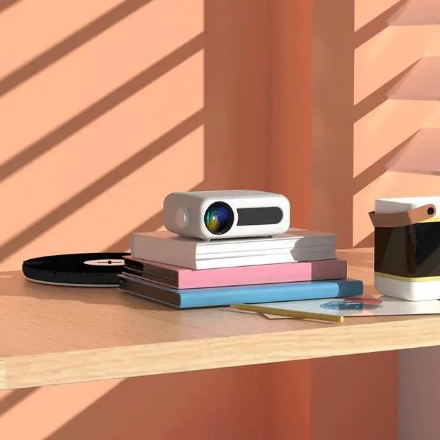 Alt view image 6 of 7 - Mini Projector 1080P Video Portable Home Theater 300ANSI Supported 4K 5G for Smartphone LED