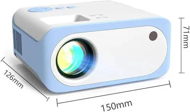 Alt view image 7 of 7 - Projector Mini Portable Smart Home Native Support 4K Projectors for Mobile Phone with LCD