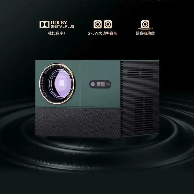 Alt view image 4 of 7 - Home Projector Living Room Wall Projection Intelligent Voice Portable Dormitory Bedroom Theater