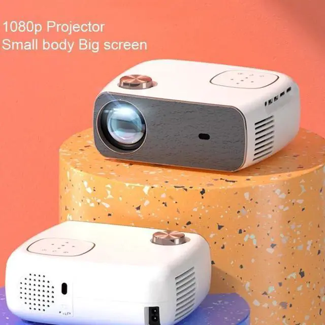 Alt view image 4 of 6 - Projector Android 280 ANSI Built-in Speaker 1920*1080P 1+8G LED Outdoor Home Portable
