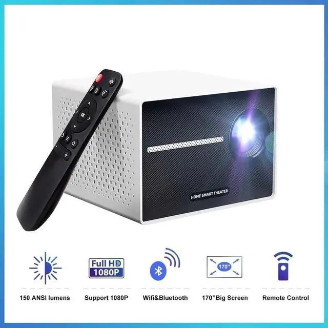 Alt view image 2 of 7 - Mini Projector Android 720P Projectors Support 4K for Phone Computer
