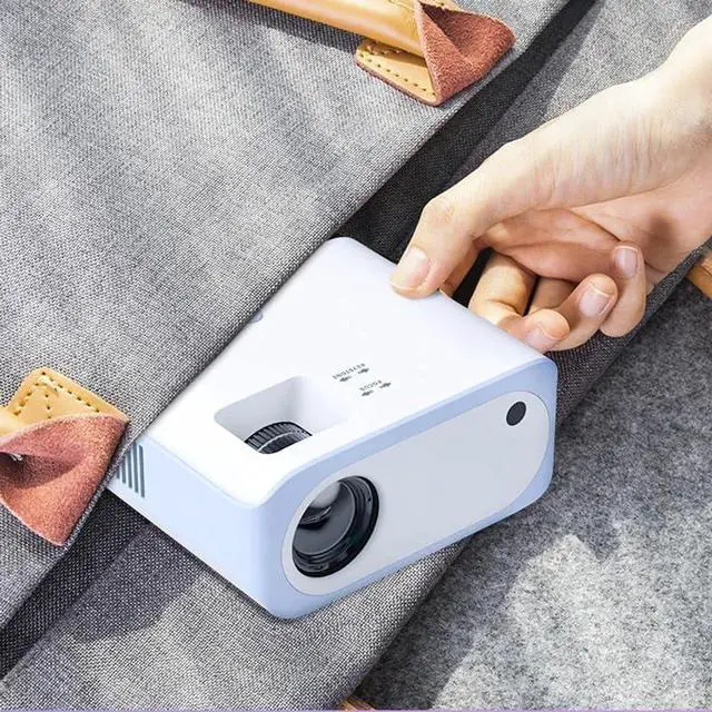 Alt view image 4 of 7 - Projector Mini Portable Smart Home Native Support 4K Projectors for Mobile Phone with LCD