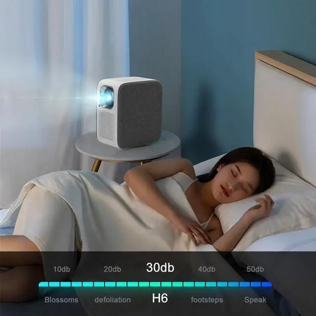 Alt view image 4 of 7 - Mini Projector Smart Home Theater for Movies 4K Projetor Video Led Beam Smartphone TV Wall Projection