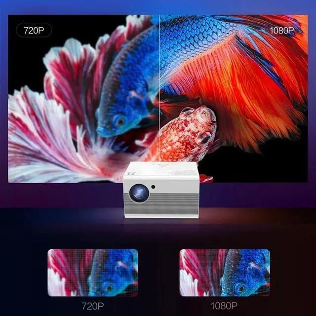 Alt view image 4 of 6 - Portable Projector LED TV Video Mobile Movie Home Theater Compatible