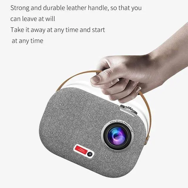 Alt view image 2 of 6 - Portable 1920*1080P 4K LCD Smart Android 9.0 Mini LED Video Home Theater 1080P Projector