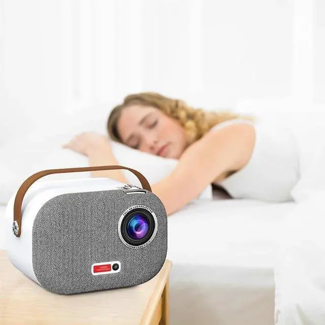 Alt view image 3 of 6 - Portable 1920*1080P 4K LCD Smart Android 9.0 Mini LED Video Home Theater 1080P Projector
