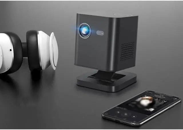 Alt view image 2 of 7 - 3D 4K Cinema Home Theater 1080P Smart Android Video Outdoor LED DLP Mini Portable Pocket Projector