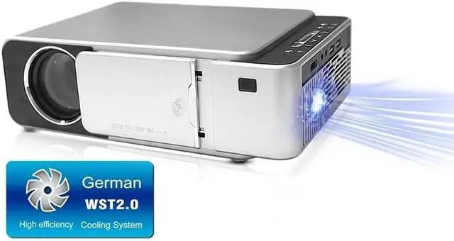 Alt view image 2 of 7 - Portable LED Projector Android Optional Video Beamer Support 4K 1080p Home Theater Cinema