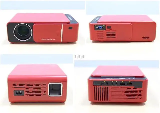 Alt view image 6 of 7 - Portable LED Projector Android Optional Video Beamer Support 4K 1080p Home Theater Cinema