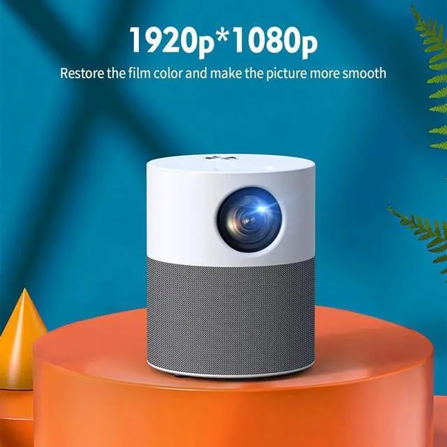 Alt view image 2 of 6 - 1080P Video Projector Portable Movie Support Multiple Devices Intelligent Voice Home Theater