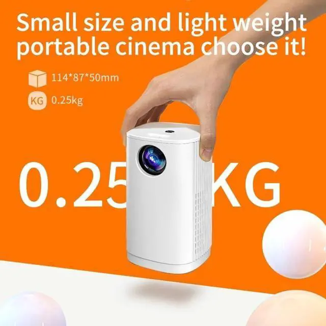Alt view image 2 of 6 - Mini Projector 1080P Movie Projectors Built-in Speaker Disppation with Remote Control for Home Theater