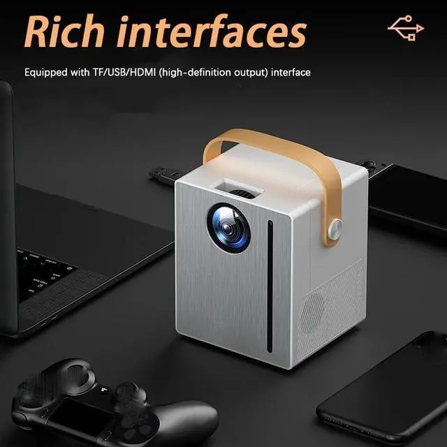 Alt view image 3 of 5 - Projector1080P Android LED Home Theater -Mirroring Beamer Conference Halls Projector