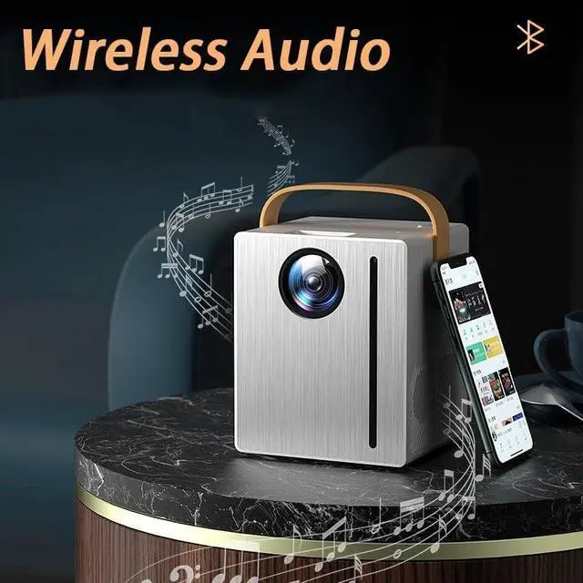 Alt view image 4 of 5 - Projector1080P Android LED Home Theater -Mirroring Beamer Conference Halls Projector