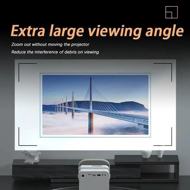 Alt view image 5 of 5 - Projector1080P Android LED Home Theater -Mirroring Beamer Conference Halls Projector