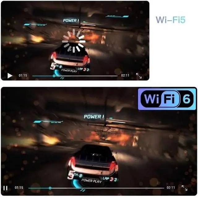 Alt view image 4 of 7 - LED Projector 4K Native Lumen Active -6 Phone Beamer Smart TV Video Home Theater Cinema