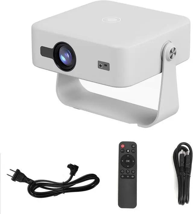 Alt view image 7 of 7 - GOWENIC 4K Projector with Android 14 Auto Focus and Keystone Correction, Portable Theater Device for Indoor Home Movie Viewing Use (White)