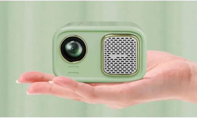 Alt view image 2 of 7 - Retro Mini Support 1080P Projetor 6000 Lumens Portable Beamer Smart TV 5G Home LED LCD Projectors