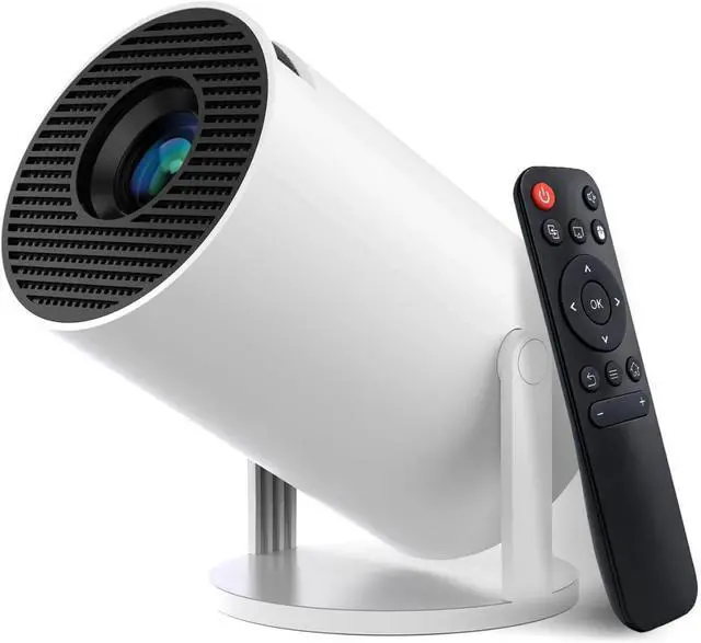 Main image of Portable Mini Projector with 210° Rotation, Freestyle Projection for Home Theater, Gaming, Outdoor and Meetings, with Remote Control