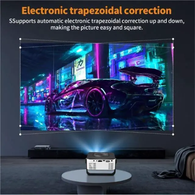 Alt view image 5 of 7 - Portable Projector Home Use 1080P High Definition