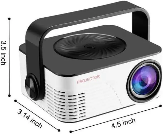 Alt view image 7 of 7 - Portable Projector Home Use 1080P High Definition