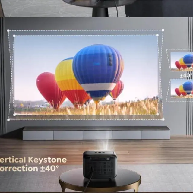 Alt view image 3 of 4 - Projector 4K High Definition Home Automatic