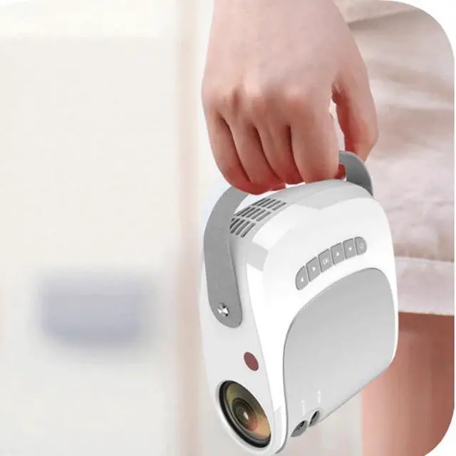Alt view image 2 of 7 - Home Portable Smart High Definition Trapezoidal Theater Projector