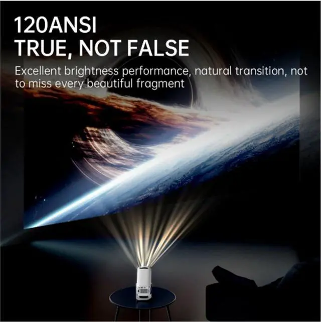 Alt view image 4 of 4 - Mini Projector, Full HD Projector 1080P 2K 4K Mini 3D LED Video Home Theater for Movie Home Outdoor