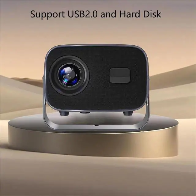 Alt view image 4 of 7 - Portable Projector, 4K Projector 128G Wifi Video Home Theater Beamer Outdoor Smart TV