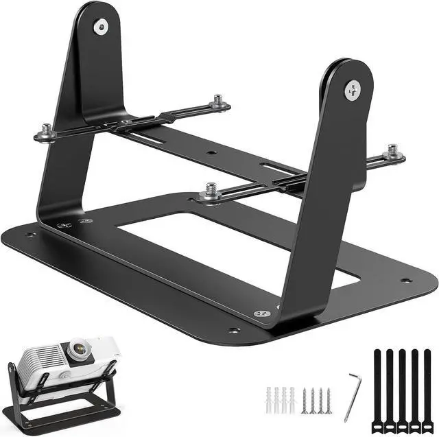 Main image of Desktop Foldable Stand, Universal Projector Ceiling Mount with Adjustable Plate Arms, Wall Mount with Cable Ties for Home and Office Projector