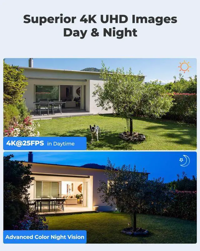 Alt view image 11 of 14 - Reolink PTZ Camera Outdoor 8MP, PoE IP Security Video Surveillance,5X Optical Zoom Auto Tracking, 3pcs Spotlights 196 Ft Color Night Vision, Two Way Audio, Up to 256GB SD Card(Not Included), RLC-823A