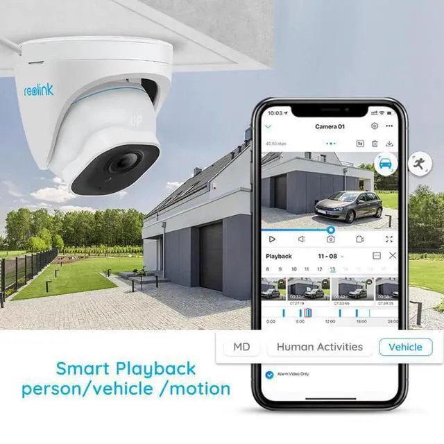 Alt view image 9 of 13 - Reolink 8MP 4K Outdoor PoE Security Camera, IP67 Waterproof, Up to 256GB microSD Card, Audio Recording, Person/Vehicle/Animal Detection