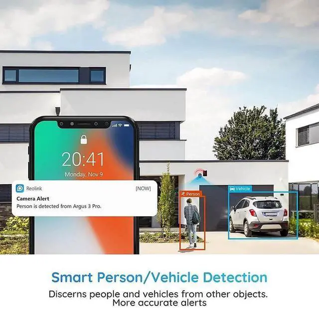 Alt view image 12 of 14 - Reolink Argus Series C22 Smart 5MP Wire-Free Camera with Motion Spotlight, Person/Vehicle Detection, Color Night Vision, Dual Band WiFi