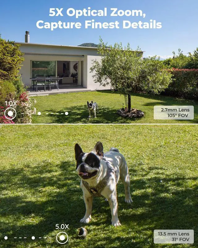 Alt view image 9 of 14 - REOLINK RLC-811A, 4K PoE Security Outdoor IP Camera with Human/Vehicle Detection, 5X Optical Zoom, Motion Spotlight, Color Night Vision, Time-Lapse, Two-Way Talk, 256GB SD Card(Not Included) Storage
